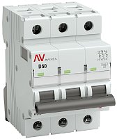 Выключатель автоматический EKF Averes AV-6 3п 50А D 6кА